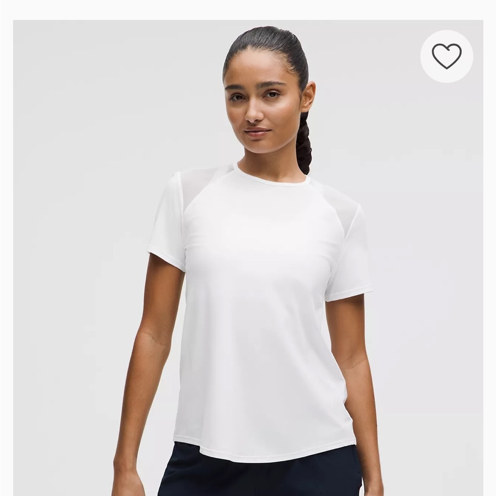 lululemon athletica Sculpt White Short Sleeve Tee